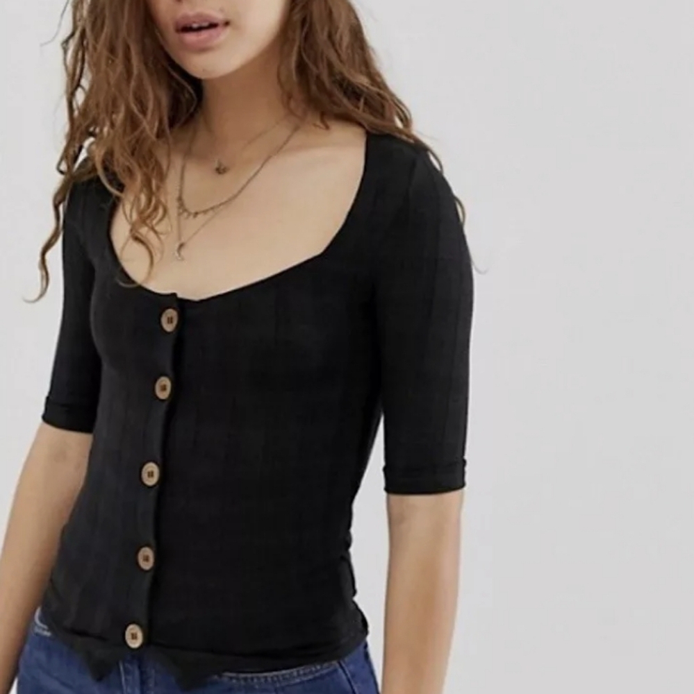 Free People Central Park Stretchy Cardigan Top size small NWT